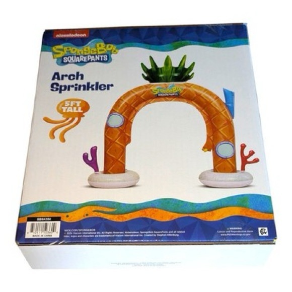 NWT Nickelodeon SpongeBob SquarePants Arch Sprinkler - Picture 4 of 4